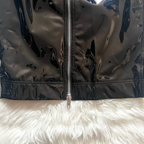 New! THE MARC JACOBS Vinyl High Waist Pencil Skirt - Picture 8 of 10